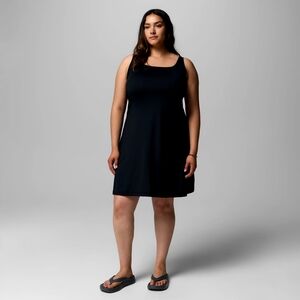 Elegant Black Sleeveless Coverup Dress